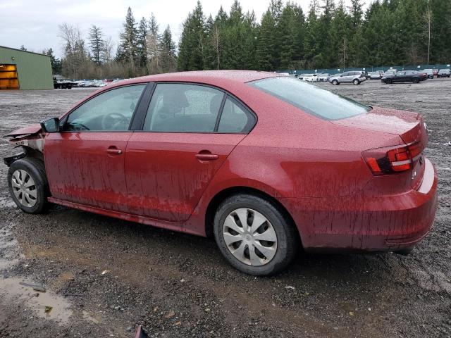 3VW267AJ4GM224576 - 2016 VOLKSWAGEN JETTA S RED photo 2