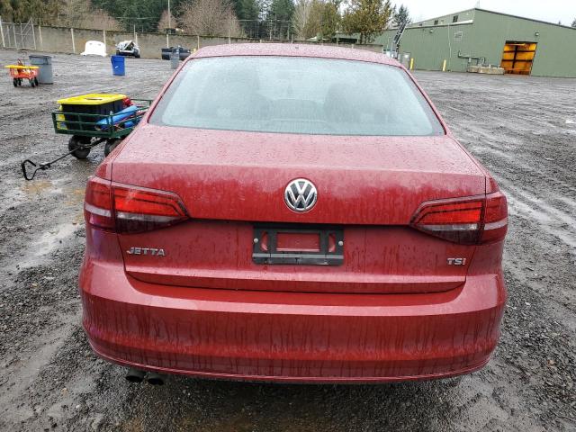 3VW267AJ4GM224576 - 2016 VOLKSWAGEN JETTA S RED photo 6