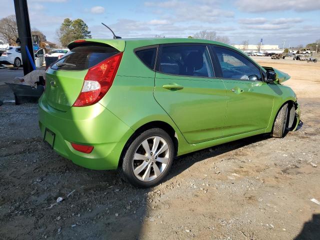 KMHCU5AE4CU045945 - 2012 HYUNDAI ACCENT GLS GREEN photo 3