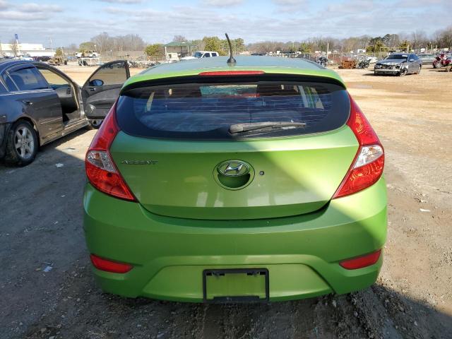 KMHCU5AE4CU045945 - 2012 HYUNDAI ACCENT GLS GREEN photo 6