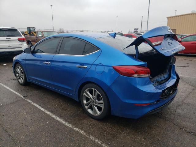 KMHD84LF6HU283327 - 2017 HYUNDAI ELANTRA SE BLUE photo 2