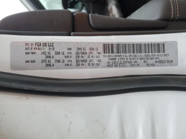 1C4RJFJG1JC477443 - 2018 JEEP GRAND CHER SUMMIT თეთრი ფოტო 14