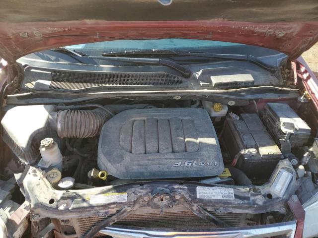 2C4RC1CG4DR510876 - 2013 CHRYSLER TOWN & COU TOURING L MAROON photo 11