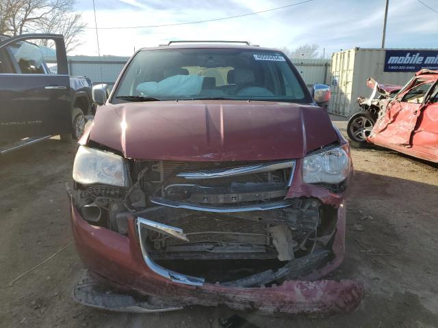 2C4RC1CG4DR510876 - 2013 CHRYSLER TOWN & COU TOURING L MAROON photo 5
