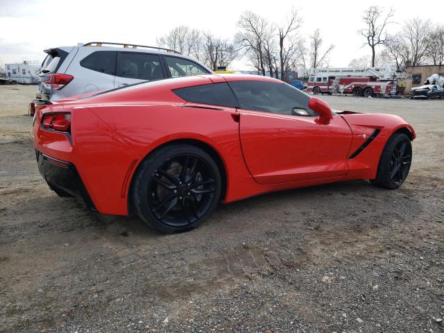 1G1YB2D71K5100753 - 2019 CHEVROLET CORVETTE STINGRAY 1LT RED photo 3