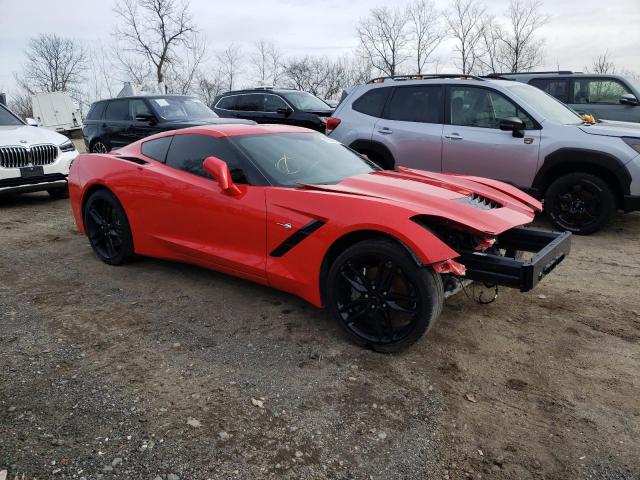 1G1YB2D71K5100753 - 2019 CHEVROLET CORVETTE STINGRAY 1LT RED photo 4