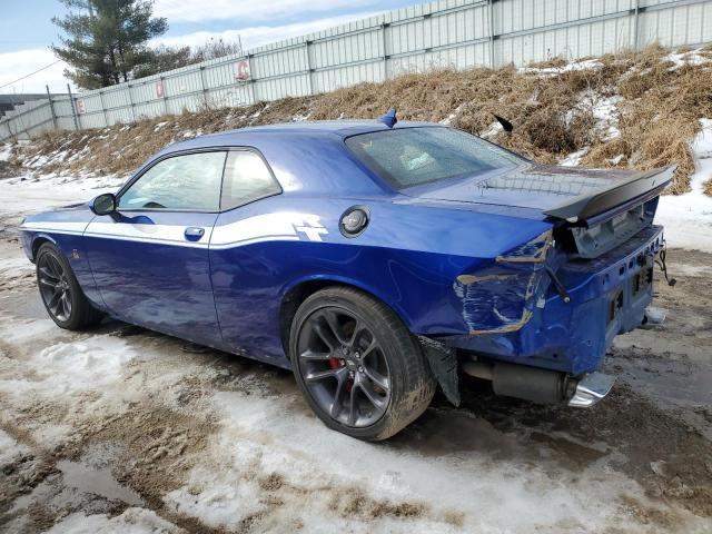 2C3CDZFJ4NH128853 - 2022 DODGE CHALLENGER R/T SCAT PACK BLUE photo 2