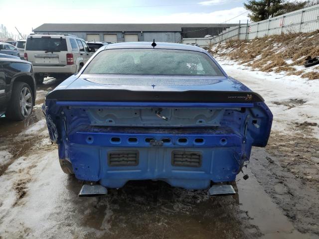 2C3CDZFJ4NH128853 - 2022 DODGE CHALLENGER R/T SCAT PACK BLUE photo 6