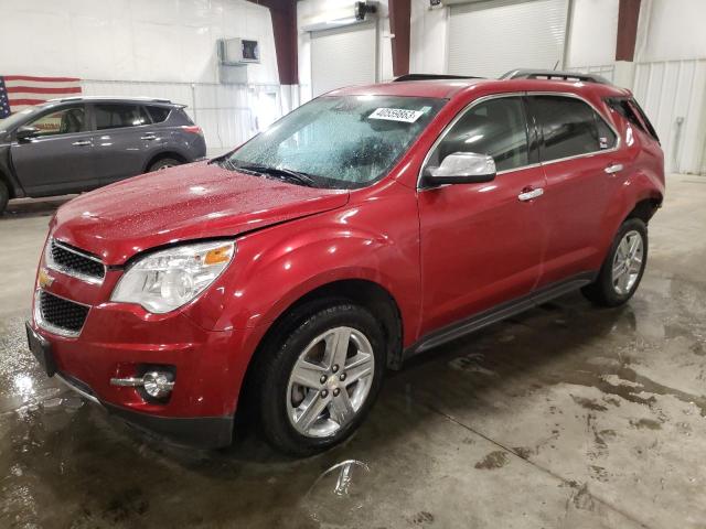 2GNFLHE39F6323358 - 2015 CHEVROLET EQUINOX LTZ RED photo 1