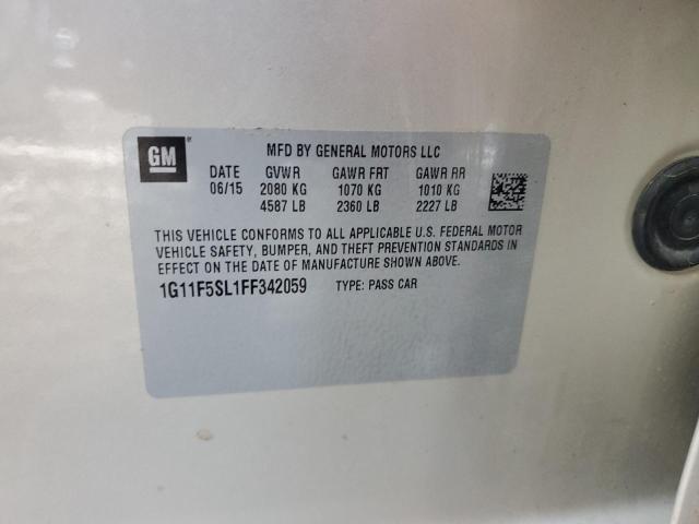 1G11F5SL1FF342059 - 2015 CHEVROLET MALIBU LTZ ბეჟი ფოტო 12