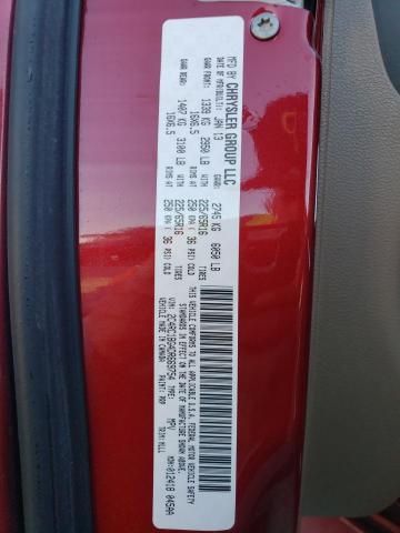 2C4RC1BG4DR669754 - 2013 CHRYSLER TOWN & COU TOURING RED photo 13