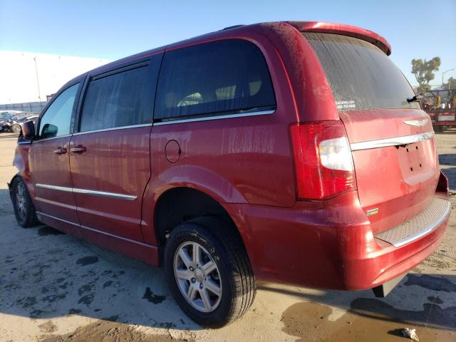 2C4RC1BG4DR669754 - 2013 CHRYSLER TOWN & COU TOURING RED photo 2