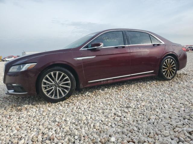 1LN6L9SK9H5624040 - 2017 LINCOLN CONTINENTA SELECT MAROON photo 1