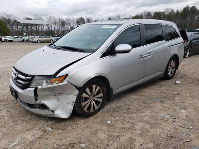 5FNRL5H60EB042066 - 2014 HONDA ODYSSEY EXL SILVER photo 1