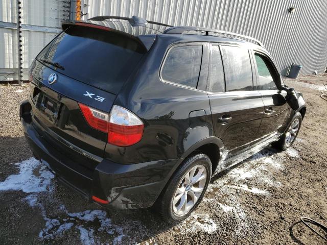 WBXPC9C41AWJ32887 - 2010 BMW X3 XDRIVE30I BLACK photo 3