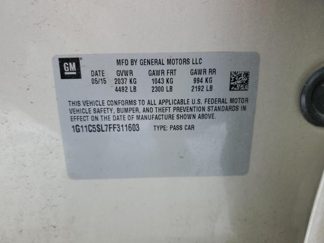 1G11C5SL7FF311603 - 2015 CHEVROLET MALIBU 1LT 米色 照片 12