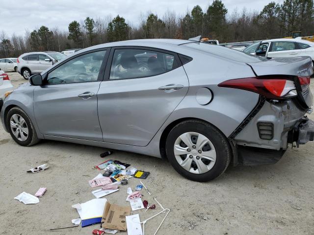 5NPDH4AE6GH693830 - 2016 HYUNDAI ELANTRA SE GRAY photo 2