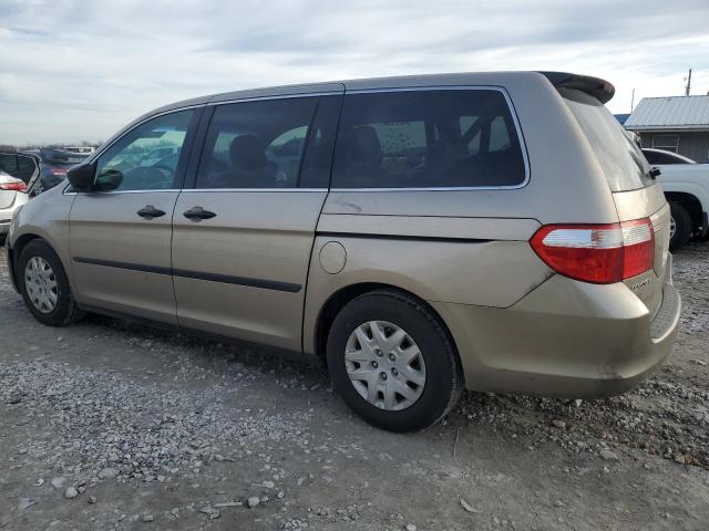 5FNRL38217B111805 - 2007 HONDA ODYSSEY LX TAN photo 2