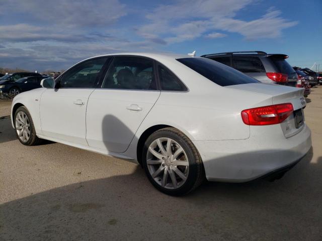 WAUBFAFL0EN003471 - 2014 AUDI A4 PREMIUM WHITE photo 2