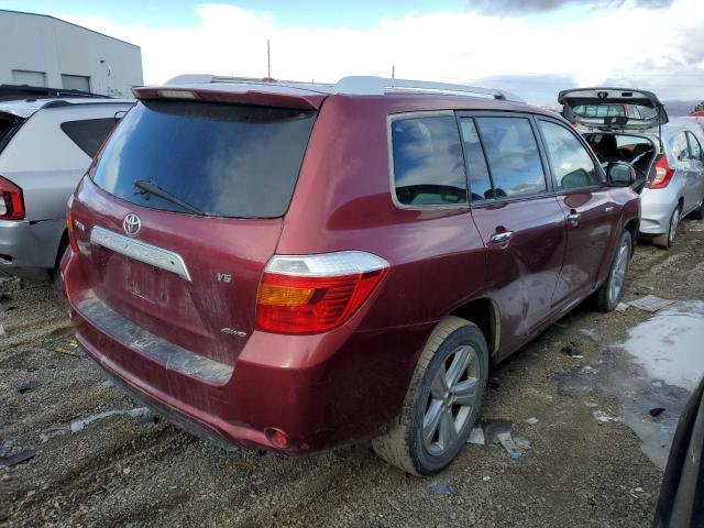 JTEES42A392145902 - 2009 TOYOTA HIGHLANDER LIMITED RED photo 3