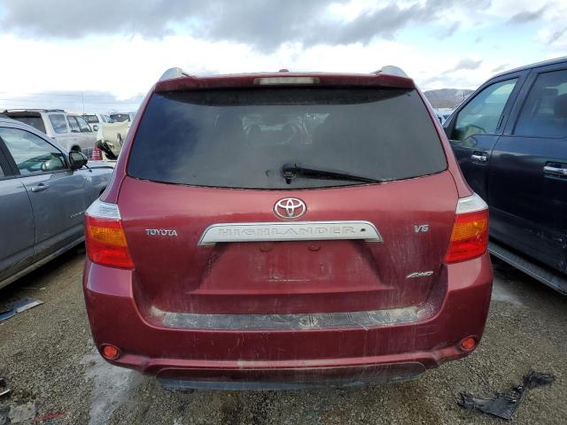 JTEES42A392145902 - 2009 TOYOTA HIGHLANDER LIMITED RED photo 6