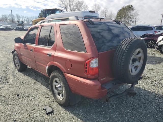 4S2DM58WX14326558 - 2001 ISUZU RODEO S RED photo 2