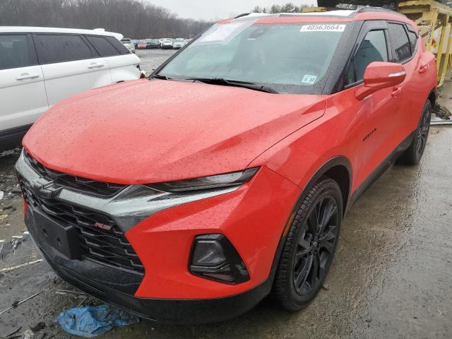 3GNKBKRS3NS130347 - 2022 CHEVROLET BLAZER RS RED photo 1