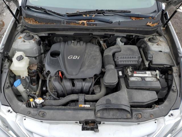 5NPEB4AC2DH614654 - 2013 HYUNDAI SONATA GLS SILVER photo 11