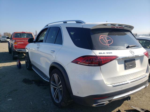 4JGFB4JB8LA292647 - 2020 MERCEDES-BENZ GLE 350 WHITE photo 2