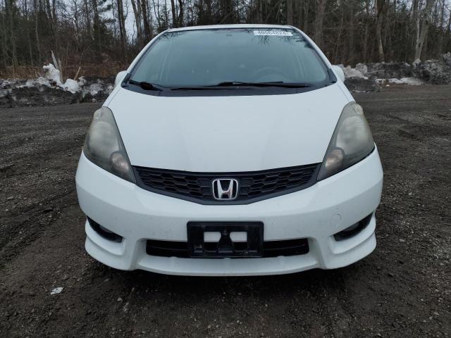 LUCGE8H72D3007161 - 2013 HONDA FIT SPORT WHITE photo 5