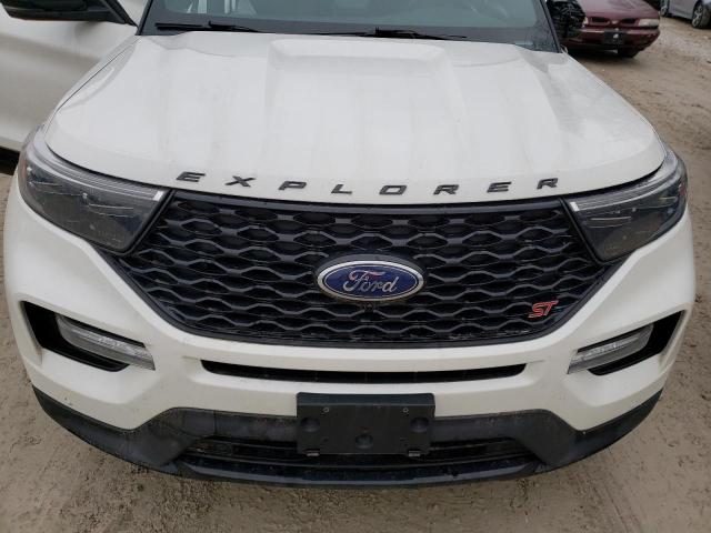 1FM5K8GC7LGB91437 - 2020 FORD EXPLORER ST WHITE photo 12