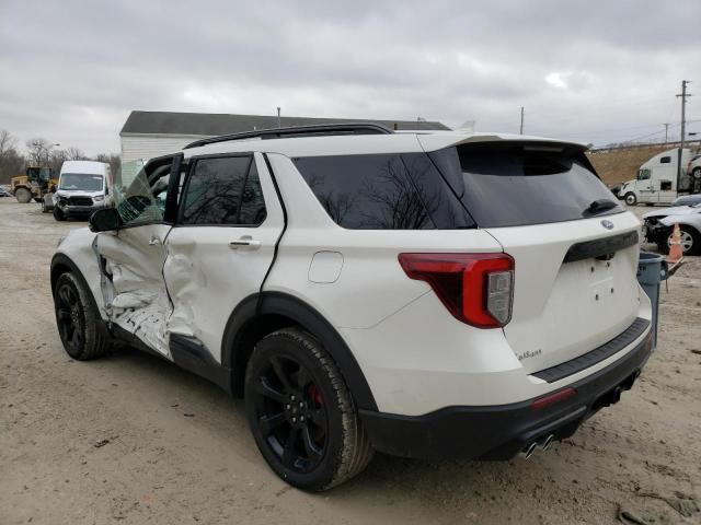 1FM5K8GC7LGB91437 - 2020 FORD EXPLORER ST WHITE photo 2