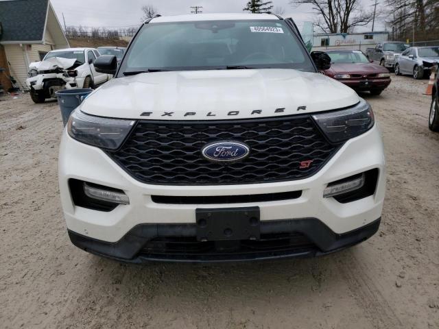 1FM5K8GC7LGB91437 - 2020 FORD EXPLORER ST WHITE photo 5