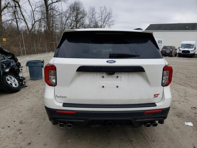 1FM5K8GC7LGB91437 - 2020 FORD EXPLORER ST WHITE photo 6