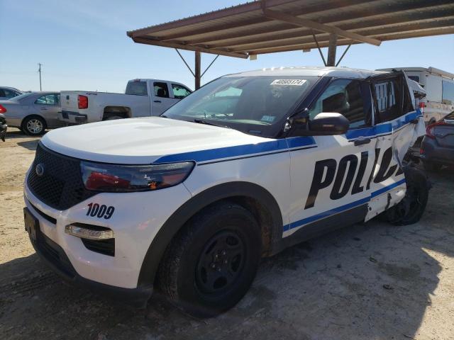 1FM5K8AW3MNA13735 - 2021 FORD EXPLORER POLICE INTERCEPTOR WHITE photo 1