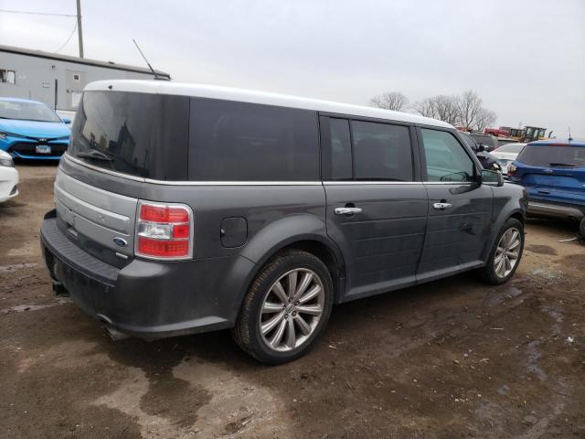 2FMHK6DT6FBA18834 - 2015 FORD FLEX LIMITED GRAY photo 3