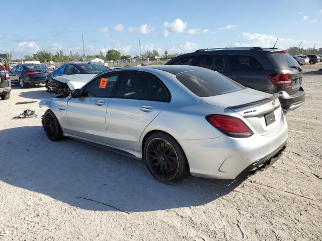 55SWF8HB2LU333821 - 2020 MERCEDES-BENZ C 63 AMG-S SILVER photo 2