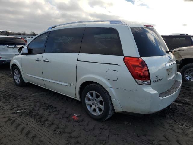 5N1BV28U08N120596 - 2008 NISSAN QUEST S WHITE photo 2