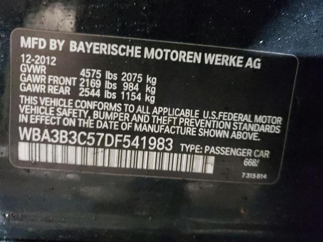 WBA3B3C57DF541983 - 2013 BMW 328 XI BLACK photo 12