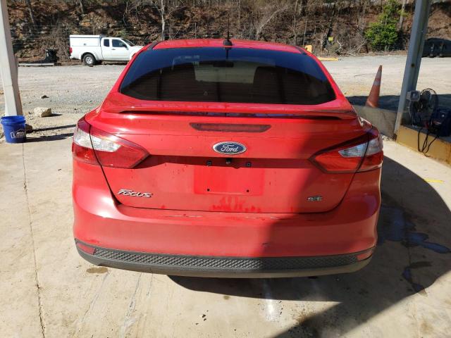 1FAHP3F2XCL342802 - 2012 FORD FOCUS SE RED photo 6