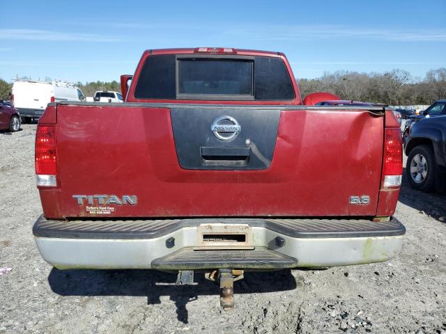 1N6AA07B07N223786 - 2007 NISSAN TITAN XE BURGUNDY photo 6