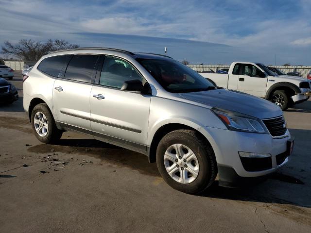 1GNKRFEDXEJ246575 - 2014 CHEVROLET TRAVERSE LS SILVER photo 4