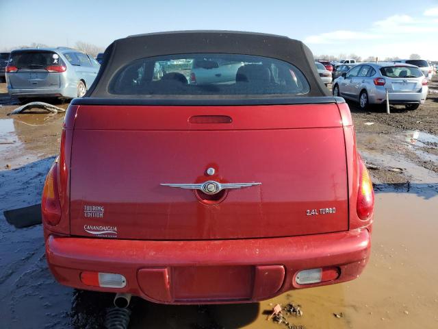 3C3EY55E75T300536 - 2005 CHRYSLER PT CRUISER TOURING RED photo 6