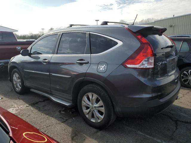 2HKRM4H7XDH665419 - 2013 HONDA CR-V EXL GRAY photo 2