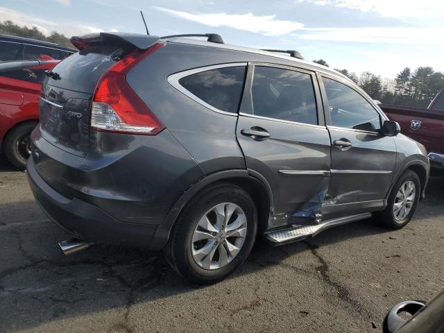 2HKRM4H7XDH665419 - 2013 HONDA CR-V EXL GRAY photo 3