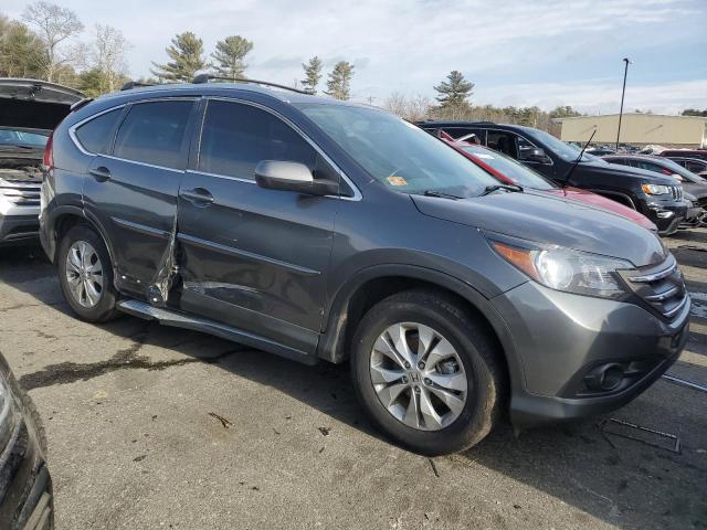 2HKRM4H7XDH665419 - 2013 HONDA CR-V EXL GRAY photo 4