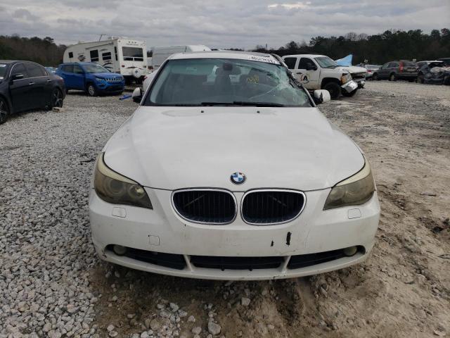 WBANA53524B174134 - 2004 BMW 525 I WHITE photo 5