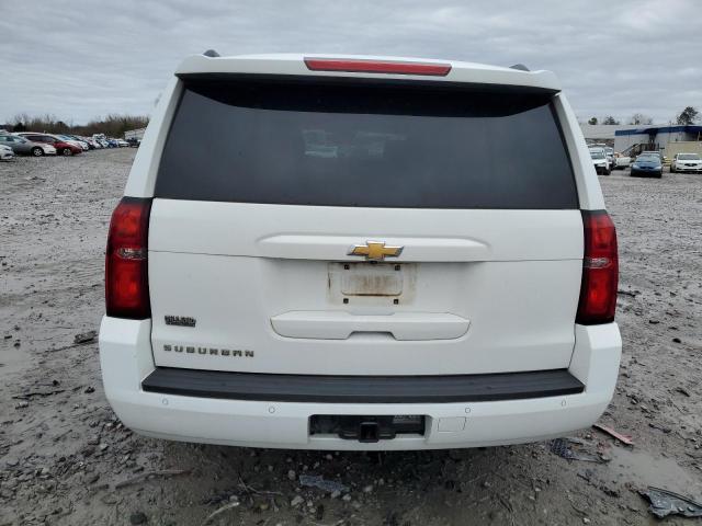 1GNSCJKC9FR748609 - 2015 CHEVROLET SUBURBAN C1500 LT WHITE photo 6