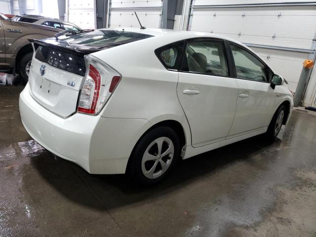 JTDKN3DU4E0360470 - 2014 TOYOTA PRIUS WHITE photo 3