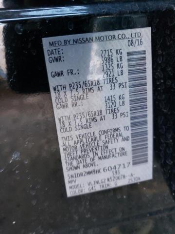 5N1DR2MM9HC604717 - 2017 NISSAN PATHFINDER S 黑色 照片 13